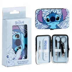 Cerdá Adult Películas Y Personajes De Disney ·Lilo Y Stitch|Cosmética Disney^Set de Manicura Stitch Cuidado Personal Azul