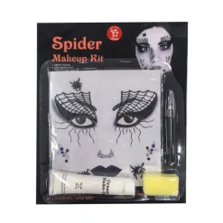 Disfrazzes Maquillaje Para Disfraces^Set de Maquillaje Tatuajes Brillantes Araña Bruja