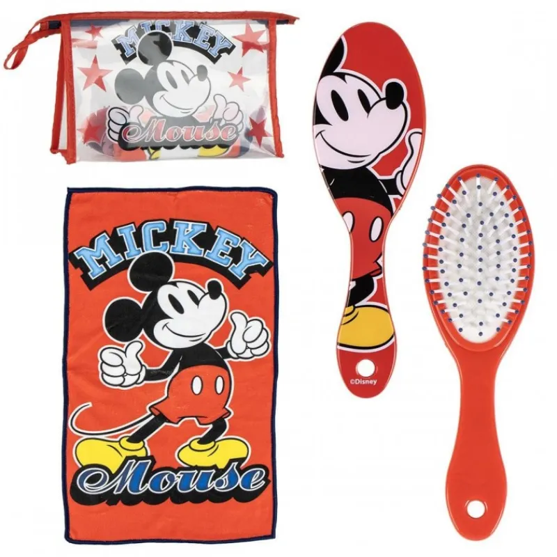 Niños Cerdá Kids Disney Para Niños|Accesorios Para El Pelo, Gafas De Sol Y Kits De Belleza Infantiles ^Set de Neceser de Aseo de Viaje Mickey Mouse - Ideal para Niños
