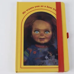 Best Set de Papelería Chucky Cuaderno y Bolígrafo Chucky Muñeco Diabólico|Coleccionismo De Miedo Y Terror