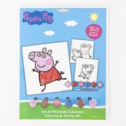 Cerdá Kids Para El Cole^Set de Papelería Coloreable Peppa Pig 100% Papel Azul