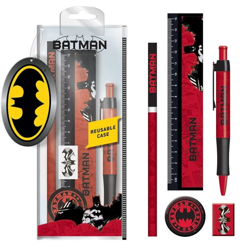 Blue Sky Studios Más Regalos De Dc^Set de Papelería DC Comics Batman Rojo