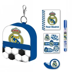Cerdá Kids Para El Cole^Set de Papelería Mini Mochila Real Madrid
