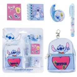 Sale Set de Papelería Minimochila Multicolor de Stitch Para El Cole|Stitch Kids