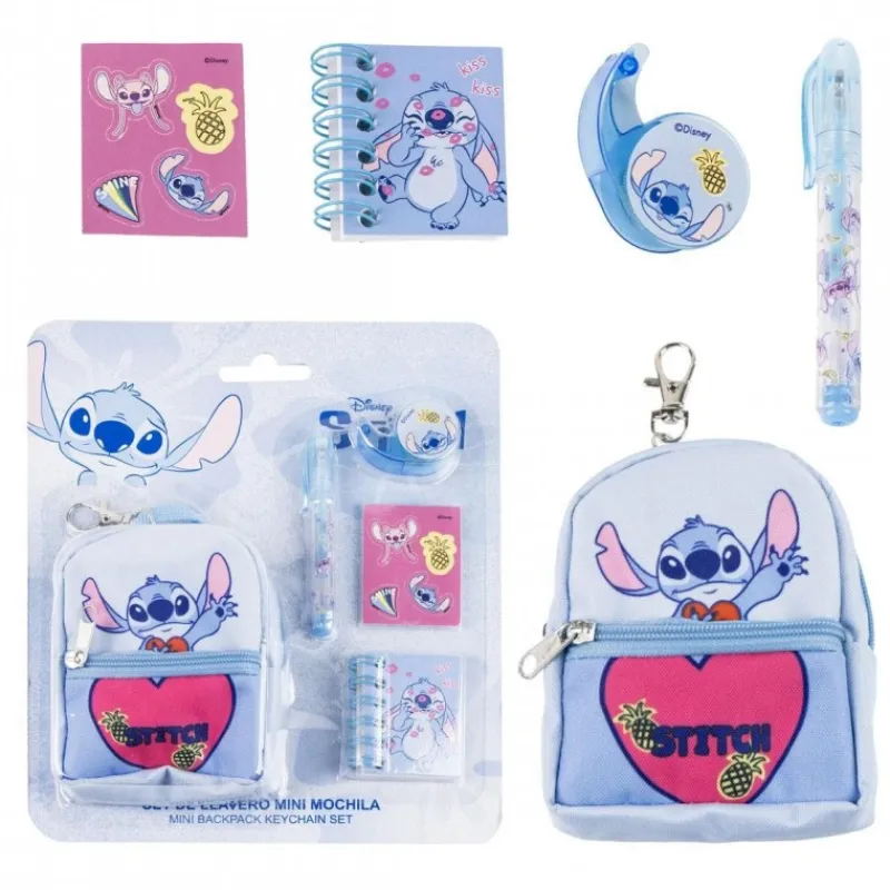 Sale Set de Papelería Minimochila Multicolor de Stitch Para El Cole|Stitch Kids