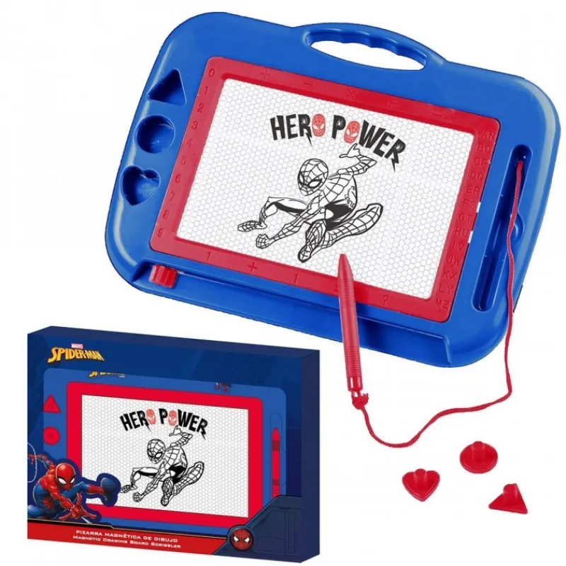 Niños Cerdá Kids Disney Para Niños|Tiempo Libre Kids^Set de Papelería Pizarra Magnética Spiderman Azul Oscuro