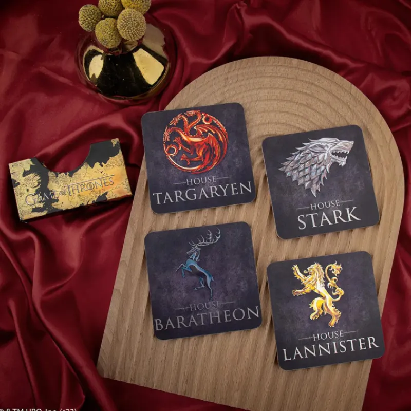 Clearance Set de posavasos Casas de Poniente Juego de Tronos Juego De Tronos Y La Casa Del Dragón