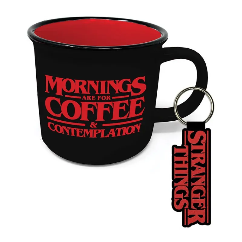 Pyramid International Stranger Things^Set de Taza y Llavero Stranger Things Logo