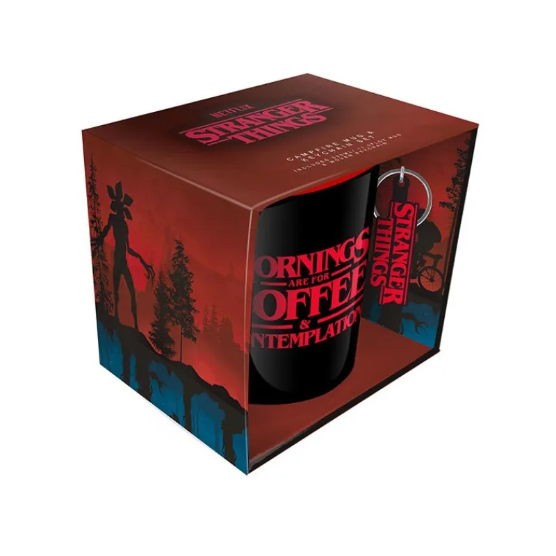 Pyramid International Stranger Things^Set de Taza y Llavero Stranger Things Logo