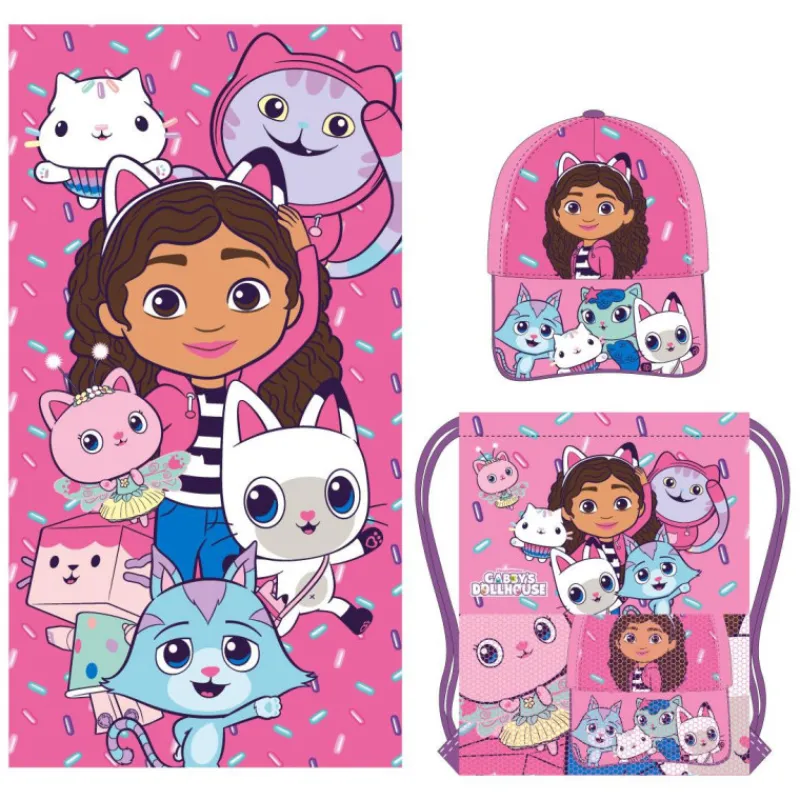 Niños Cerdá Kids Ropa Y Téxtil: Cosas Que Ponerse Para Niños ^Set de Toalla y Saquito Gabby's Dollhouse