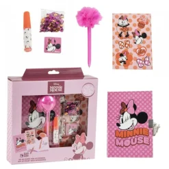 New Set Diario Minnie Mouse Multicomposition Multicolor Disney Para Niñas|Para El Cole