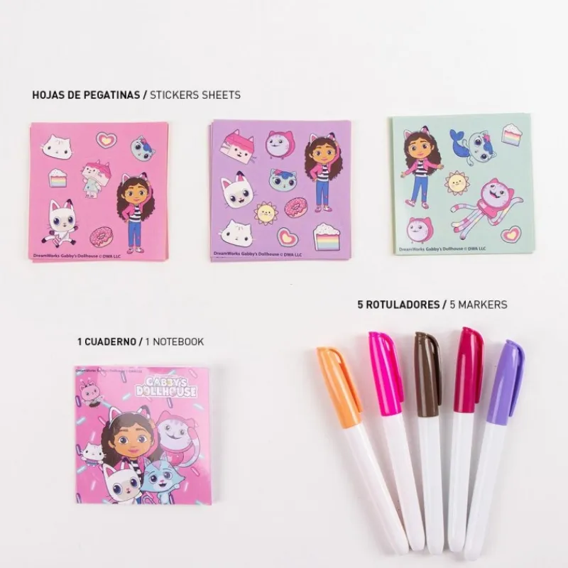 Cerdá Kids Tiempo Libre Kids|Juegos, Peluches Y Chuches ^Set DIY Mochila Gabby's Dollhouse Manualidades