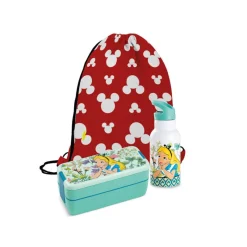 Set Fiambrera, botella y mochila Alicia en el Pais de las Maravillas Más Regalos De Disney