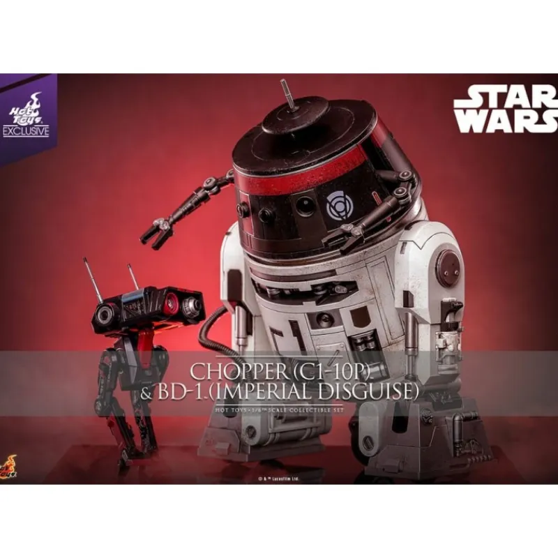 New Set Figuras Star Wars Chopper y BD-1 (Disfraz Imperial) 18 cm y 8 cm Regalos Star Wars Por Personaje |Replicas Y Coleccionismo Star Wars