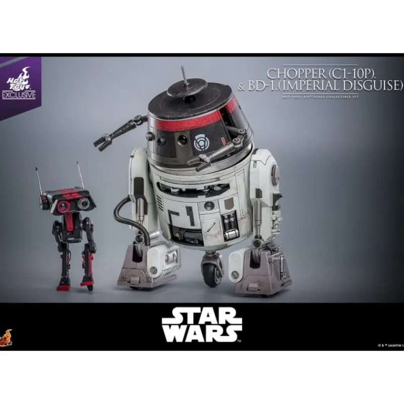 New Set Figuras Star Wars Chopper y BD-1 (Disfraz Imperial) 18 cm y 8 cm Regalos Star Wars Por Personaje |Replicas Y Coleccionismo Star Wars