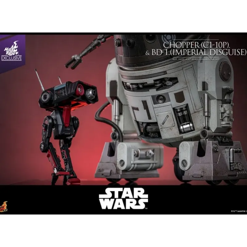 New Set Figuras Star Wars Chopper y BD-1 (Disfraz Imperial) 18 cm y 8 cm Regalos Star Wars Por Personaje |Replicas Y Coleccionismo Star Wars