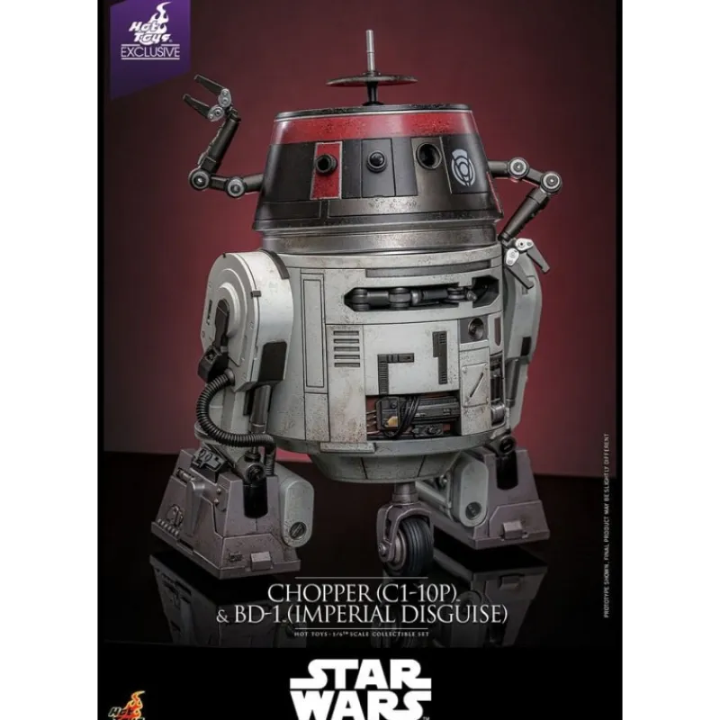New Set Figuras Star Wars Chopper y BD-1 (Disfraz Imperial) 18 cm y 8 cm Regalos Star Wars Por Personaje |Replicas Y Coleccionismo Star Wars