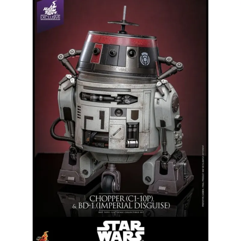 New Set Figuras Star Wars Chopper y BD-1 (Disfraz Imperial) 18 cm y 8 cm Regalos Star Wars Por Personaje |Replicas Y Coleccionismo Star Wars