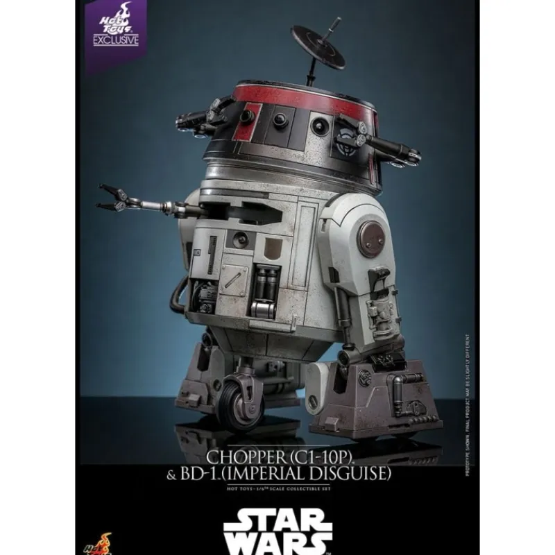 New Set Figuras Star Wars Chopper y BD-1 (Disfraz Imperial) 18 cm y 8 cm Regalos Star Wars Por Personaje |Replicas Y Coleccionismo Star Wars