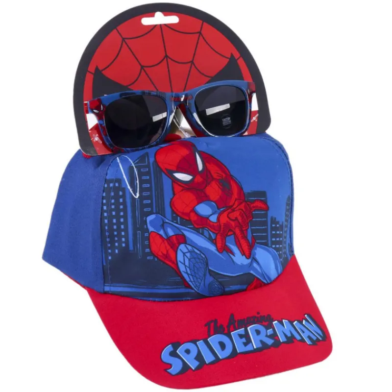 Niños Cerdá Kids Marvel Y Dc Para Niños|Ropa Y Téxtil: Cosas Que Ponerse Para Niños ^Set Gafas de sol y gorra Spiderman