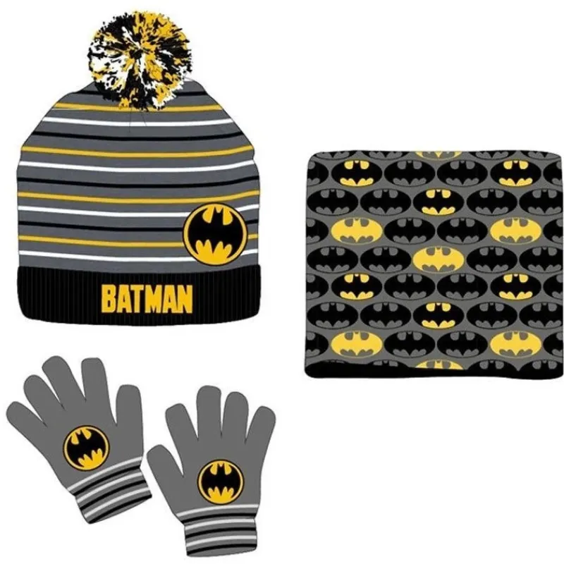 Sale SET GORRO-BRAGA-GUANTES NIÑO BATMAN 52-54 Niños Ropa Y Téxtil: Cosas Que Ponerse Para Niños |Regalos De Superhéroes Dc