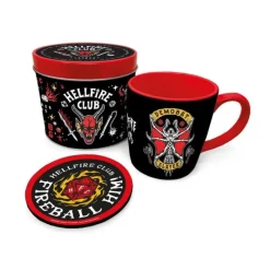 Online Set lata regalo Hellfire Club Stranger Things taza y posavasos Stranger Things