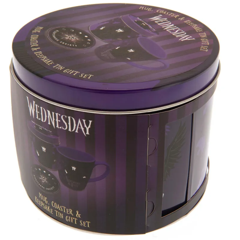 Clearance Set lata regalo Miércoles taza y posavasos Miércoles Addams