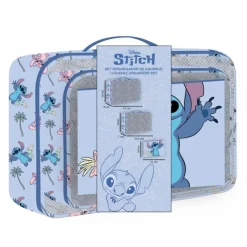 Best Set Neceser de Viaje Stitch 100% Poliéster Azul Películas Y Personajes De Disney ·Lilo Y Stitch