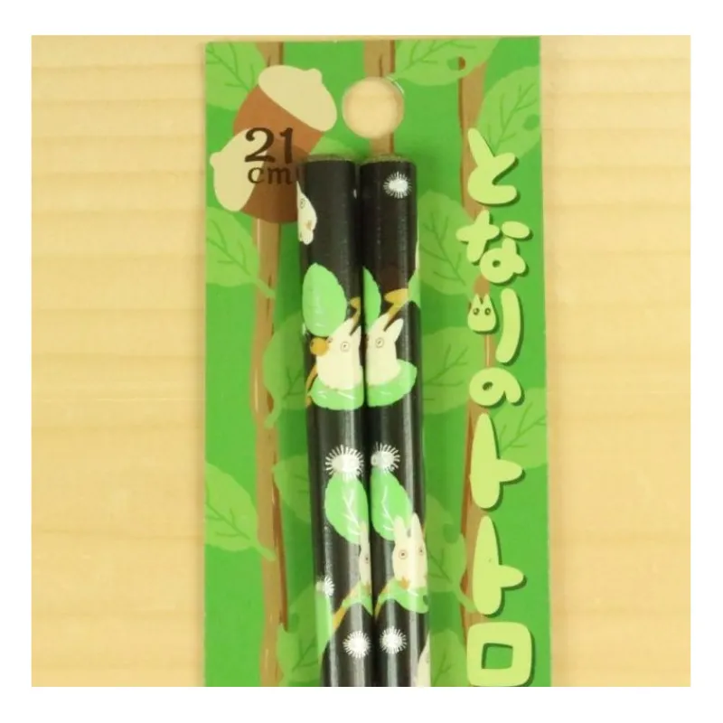 Otros Fabricantes Más Regalos De Ghibli Y Totoro ^Set Palillos Totoro green
