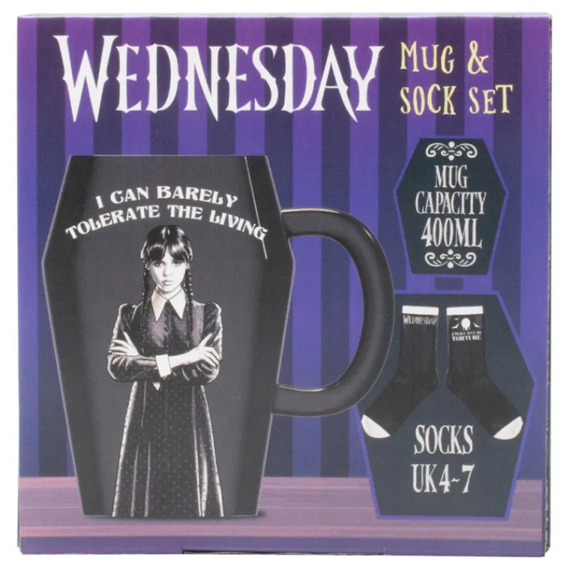 Online Set Taza y Calcetines Ataúd de Miércoles Addams Miércoles Addams