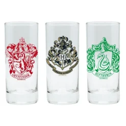 Abystyle Harry Potter Hogar|Slytherin^Set tres vasos cristal Harry Potter Hogwarts