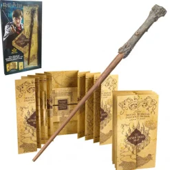 The Noble Collection Varitas Harry Potter^Set Varita + Mapa del Merodeador Harry Potter