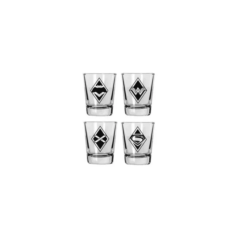 New Set vasos chupitos logos Batman v Superman Dc Hogar