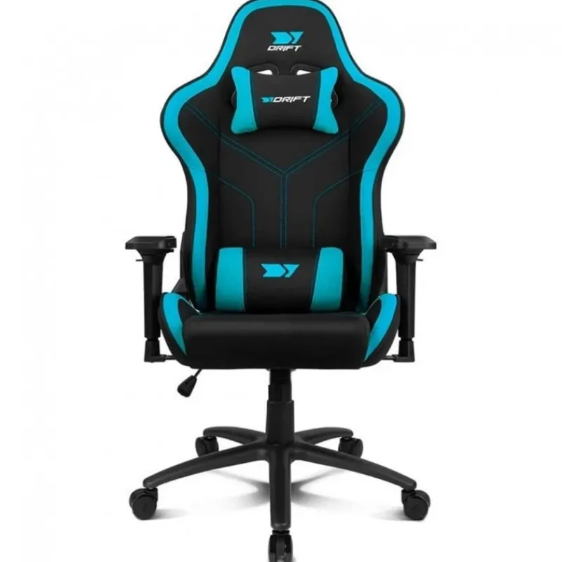 Sale Silla Gaming DR110 Negro Azul con Reposabrazos 4D Sillas Gaming