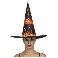 Disfrazzes Complementos Para Disfraces|Accesorios Halloween Y Terror ^Sombrero de Bruja con Fuego