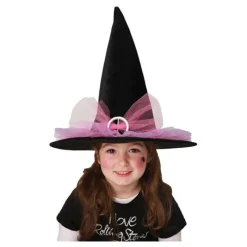Disfrazzes Complementos Para Disfraces|Accesorios Halloween Y Terror ^Sombrero de Bruja con lazo
