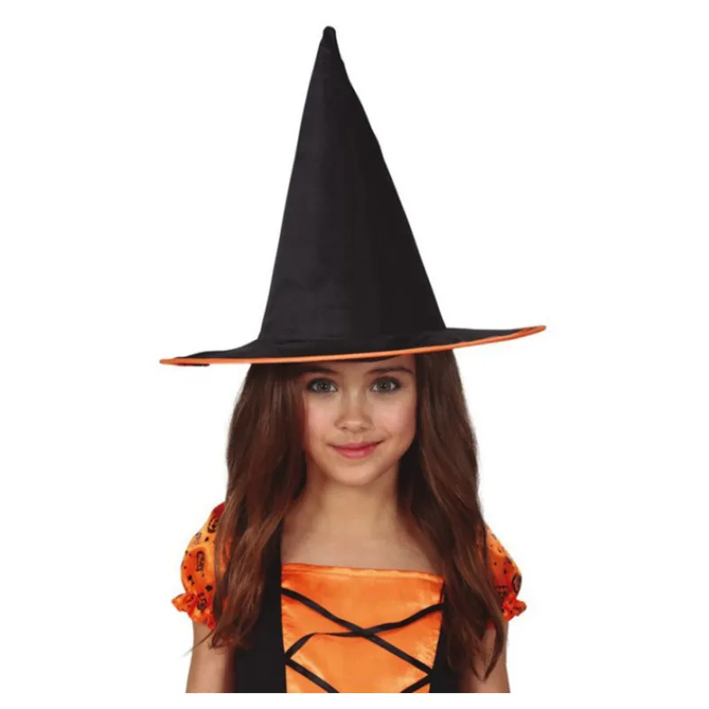 Discount Sombrero de Bruja Negro Infantil Complementos Para Disfraces|Accesorios Halloween Y Terror