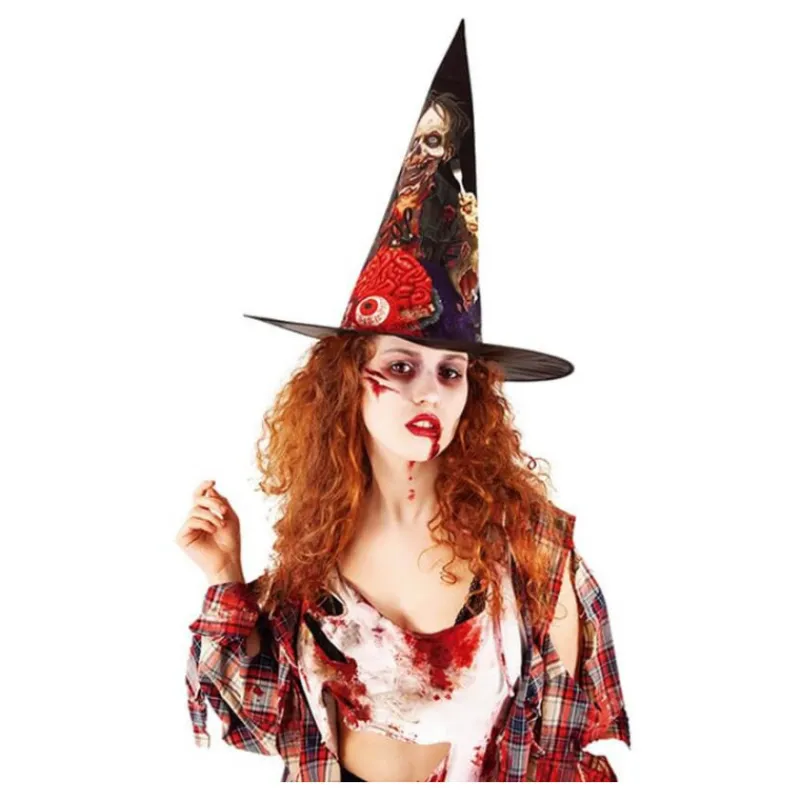 Disfrazzes Complementos Para Disfraces|Accesorios Halloween Y Terror ^Sombrero de Bruja Zombie