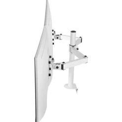 Clearance Soporte de Monitor Dual 27” Blanco Monitores Gaming