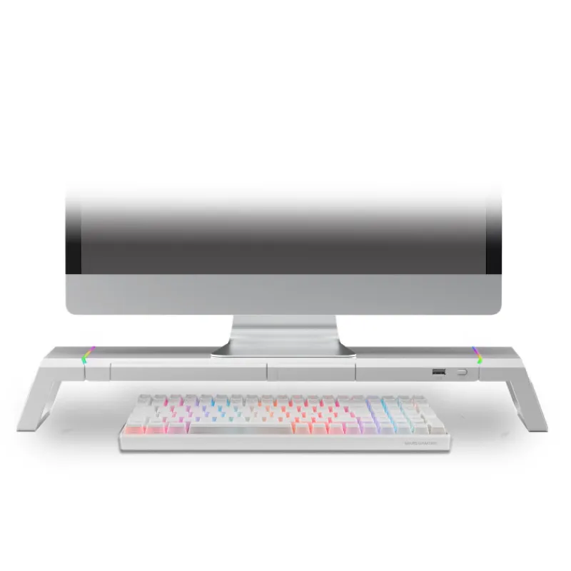 Mars Gaming Gaming De Colores|Mandos Y Volantes Pc Gaming ^Soporte Monitor Chroma MGS-ONE Blanco