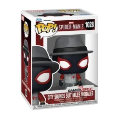 Outlet Spiderman 2 POP! Games Vinyl Figura City Sounds Miles 9 cm Superhéroes Marvel|Funko Marvel