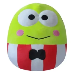Jazwares Juguetes, Figuras Y Más Regalos Para Peques|Juegos, Peluches Y Chuches ^Squishmallows Peluche Sanrio Keroppi Traje Rayas Rojas 25 cm