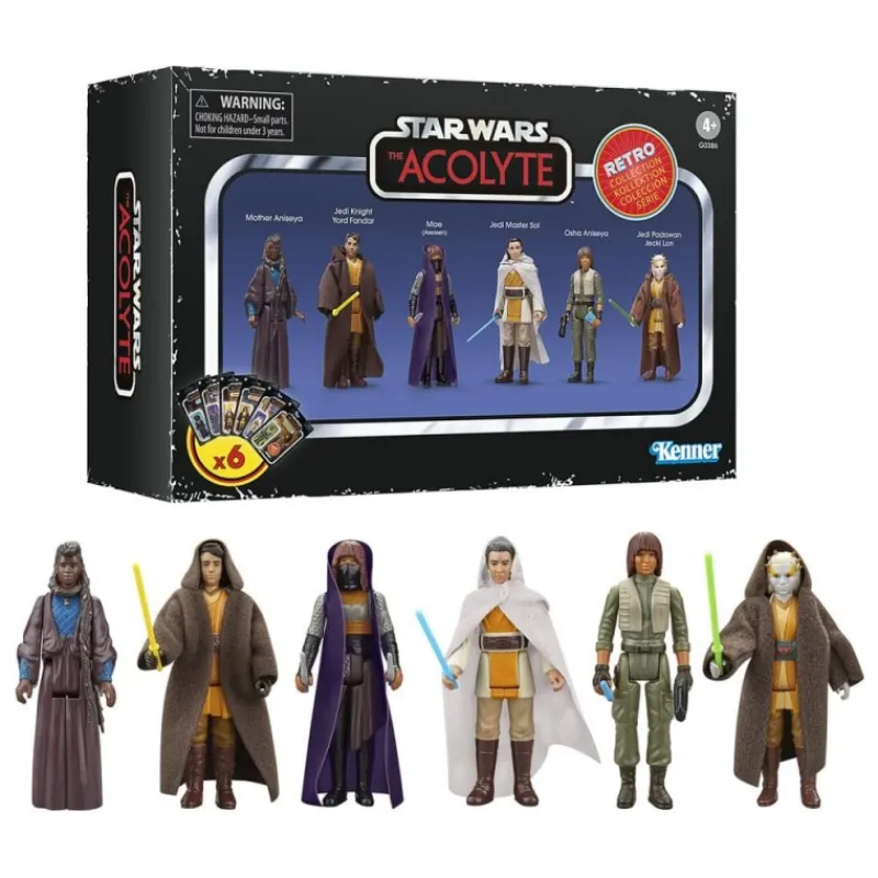 Hasbro Replicas Y Coleccionismo Star Wars ^Star Wars: Acolyte Retro Collection Pack de 6 Figuras 10 cm