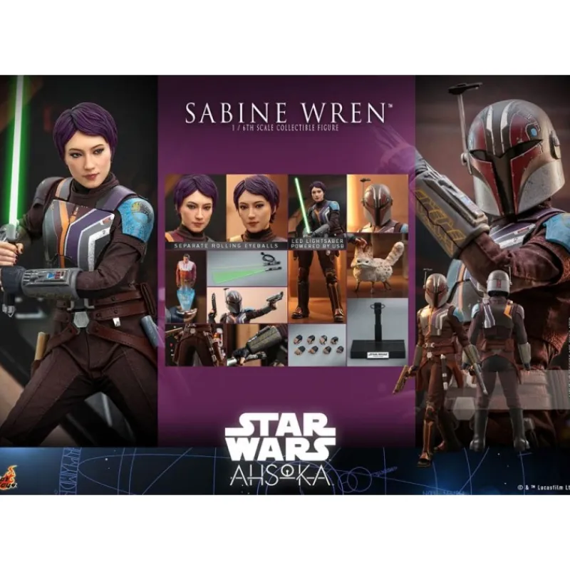 Hot Star Wars: Ahsoka Figura 1/6 Sabine Wren 28 cm Ahsoka