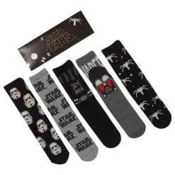 Hot Star Wars Pack 5 Pares de Calcetines Dark Side S-M Regalos Star Wars Por Personaje |Ropa Star Wars