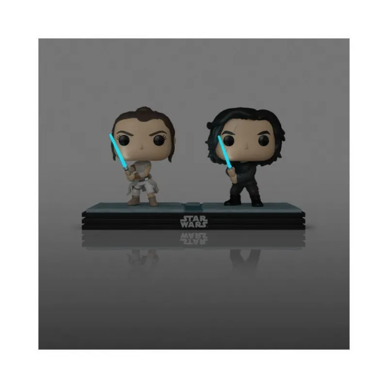 Funko Funko Pop Star Wars|Replicas Y Coleccionismo Star Wars ^Star Wars Pack 2 POP! Kylo & Rey 9 cm Brilla en la Oscuridad