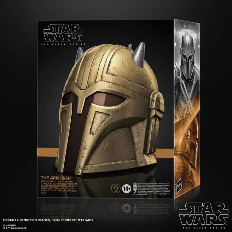 Hasbro The Mandalorian^Star Wars: The Mandalorian - Casco electrónico La Armera Black Series