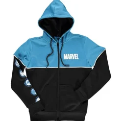 Hot Sudadera chica Logo Marvel color azul Moda Marvel