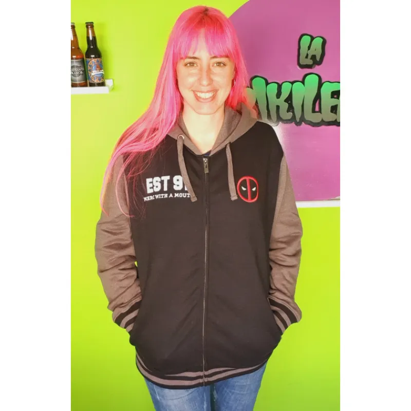 Otros Fabricantes Superhéroes Marvel|Moda Marvel^Sudadera Deadpool Logo Marvel