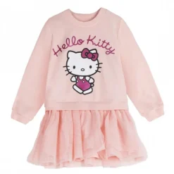 Niños Cerdá Kids Ropa Y Téxtil: Cosas Que Ponerse Para Niños ^Sudadera French Terry Tul Hello Kitty para Niñas 4-10 Años